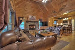 Beautiful open floor plan, where you can relax with friends and family