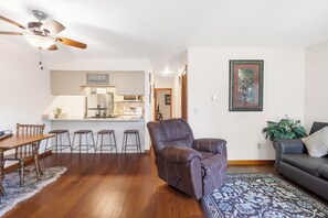 Enjoy the easy, open flow between this home’s main living spaces