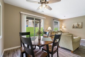 Dining table with seating for 4