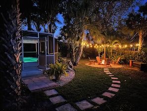 Our glowing pool and cozy fire pit create  the perfect backdrop for family fun.