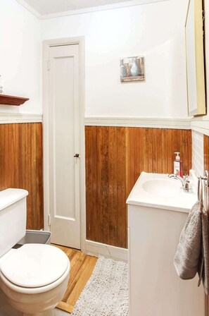 Half bath in first floor.