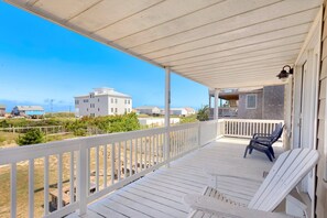 Head back outside to sit on the deck with a cup of coffee or a cool drink in the evening.