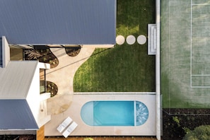 Top view of the property
