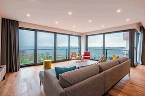 The sea view from living room