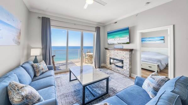 Gulf front living room