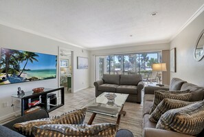 Living Area - New furniture with plenty of seating.
