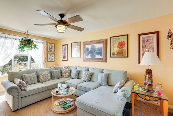 North Cape May Vacation Rental | 4BR | 3BA | 3 Steps to Enter | 2,000 Sq Ft
