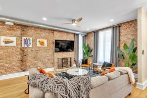 Indoors, Home Decor, Ceiling Fan, Furniture, Table