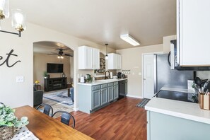 Indoors, Floor, Flooring, Hardwood, Kitchen