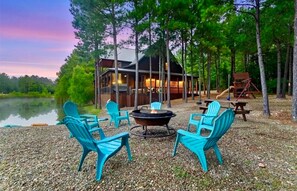 Roast some s'mores by the firepit.