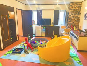 There are also slides and mini ball pools in the 309 rooms.