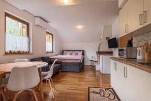 Kitchen and dining area