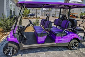 FREE 6 seater LSV (golf cart) for use during your stay at Captains Retreat! *LSV color may vary