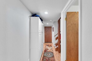 Entryway: Ample storage space for outdoor gear, ground floor