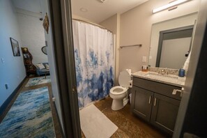 A clean and functional space designed for convenience and hygiene.