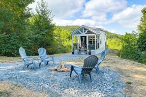 Cottage Exterior | Fire Pit | Outdoor Seating Areas