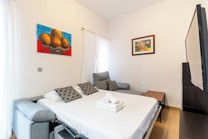 Sofá cama desplegado