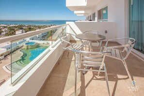 Blick vom Balkon