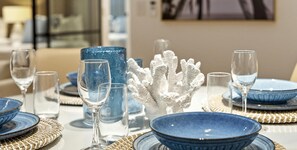 The elegant table set up