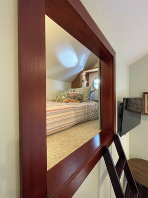 Loft bed entry (guest bedroom)