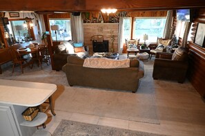 Kitchen view to living area