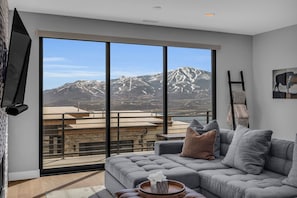 Living room with big windows to enjoy the view