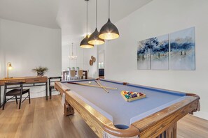 Hang out inside and play some pool!