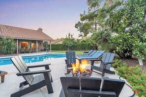 Enjoy a night time fire