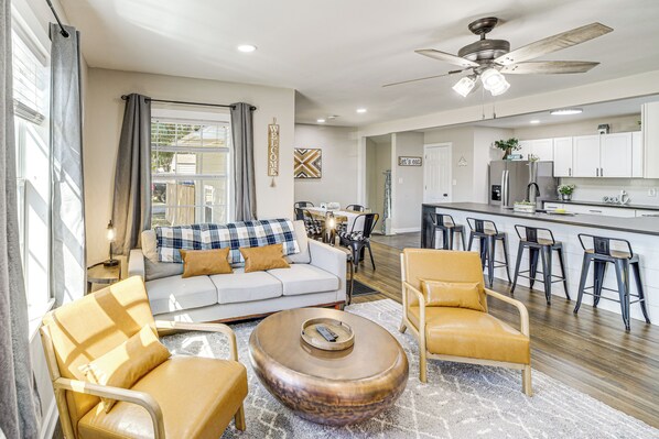 Tulsa Vacation Rental | 3BR | 1BA | 5 Steps to Enter | 1,172 Sq Ft