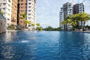 A beautiful outdoor pool.