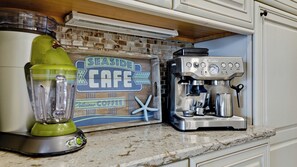 Kitchen - Drinks for everyone from espressos to margaritas.