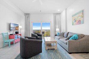 Living Room with Balcony Access