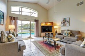 Watch the wildlife from the cool and comfort of the family room