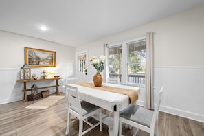 Enjoy a peaceful meal while the natural sunlight beams in. 