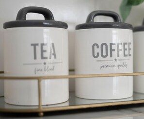 Tea, Coffee and Sugar provided for your stay!