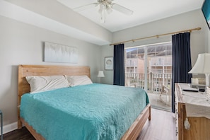 Bedroom 3 with oceanview balcony and King Bed