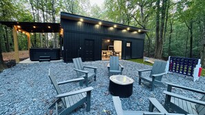 Outdoor firepit for s'mores and more.