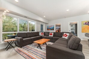 U-Shaped Sofa sits 11 - a great place for the whole family to chill together