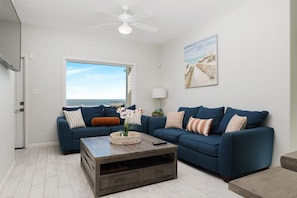 Lounge on the couch with Netflix while soaking in the views