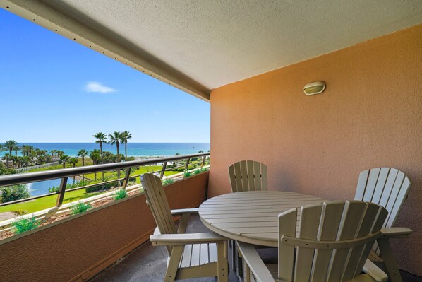 Beautiful view of the balcony