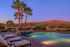 Poolside in the evening