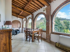 Property, Table, Wood, Sky, Shade, Interior Design, Tree, Chair, Floor, Porch