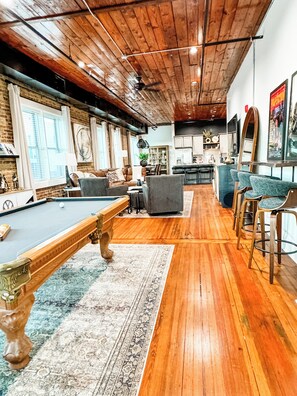Open concept floor plan