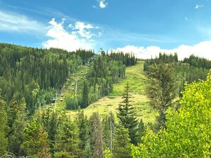 River Run ski slope views from the deck