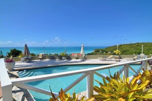 Pool and view of nearby beach