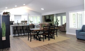 Open Living Space with lots of Seating and Natural Light