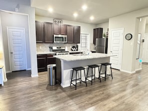 Kitchen and bar