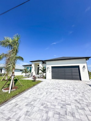 Two car garage with opener