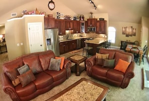 Leather, Granite, and Stainless Furnishing