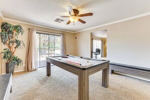 Game Room | Convertible Pool/Ping-Pong Table | Single-Story Home